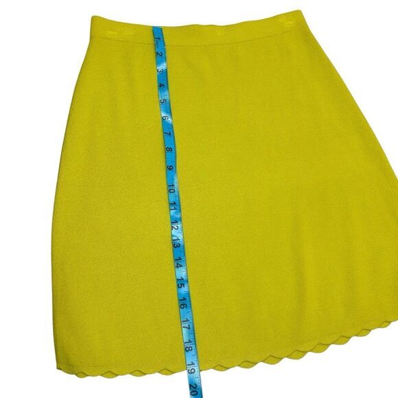 Theory Romilla Chartreuse Skirt Sample Size Small - Picture 4 of 7
